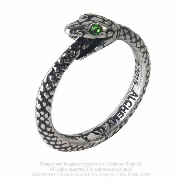 Maneuver Frank fingerprint The Sophia Serpent - Alchemy England Δαχτυλίδι με δύο πράσινα κρύσταλλα  Swarovski - Αλέξανδρος Σαλαμάς